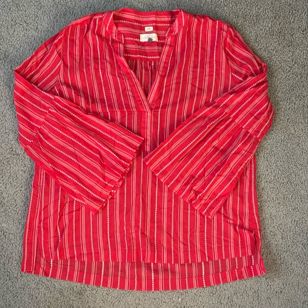 The Loft pink blouse